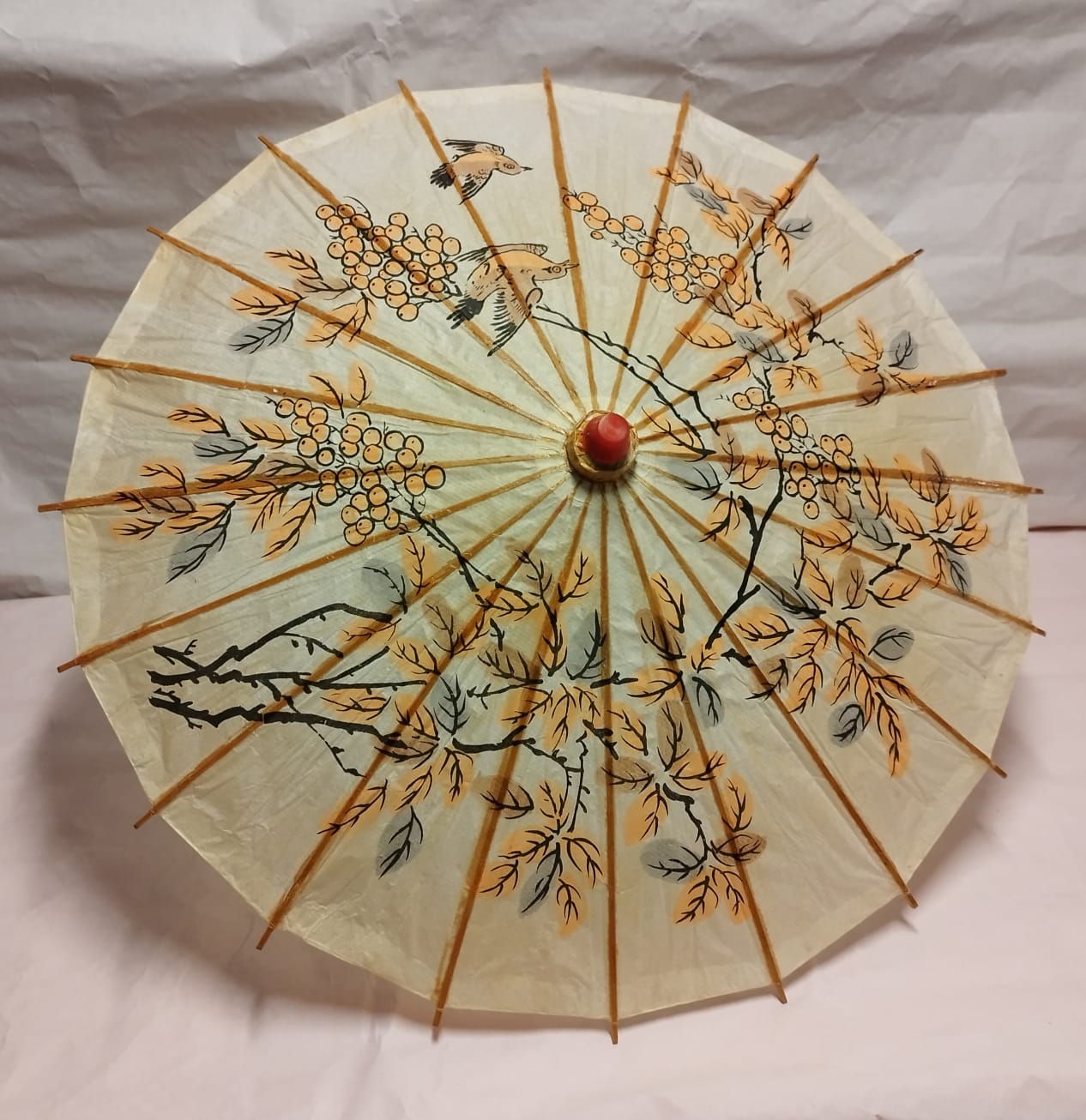 Sombrilla Japonesa de Papel con Motivos Orientales