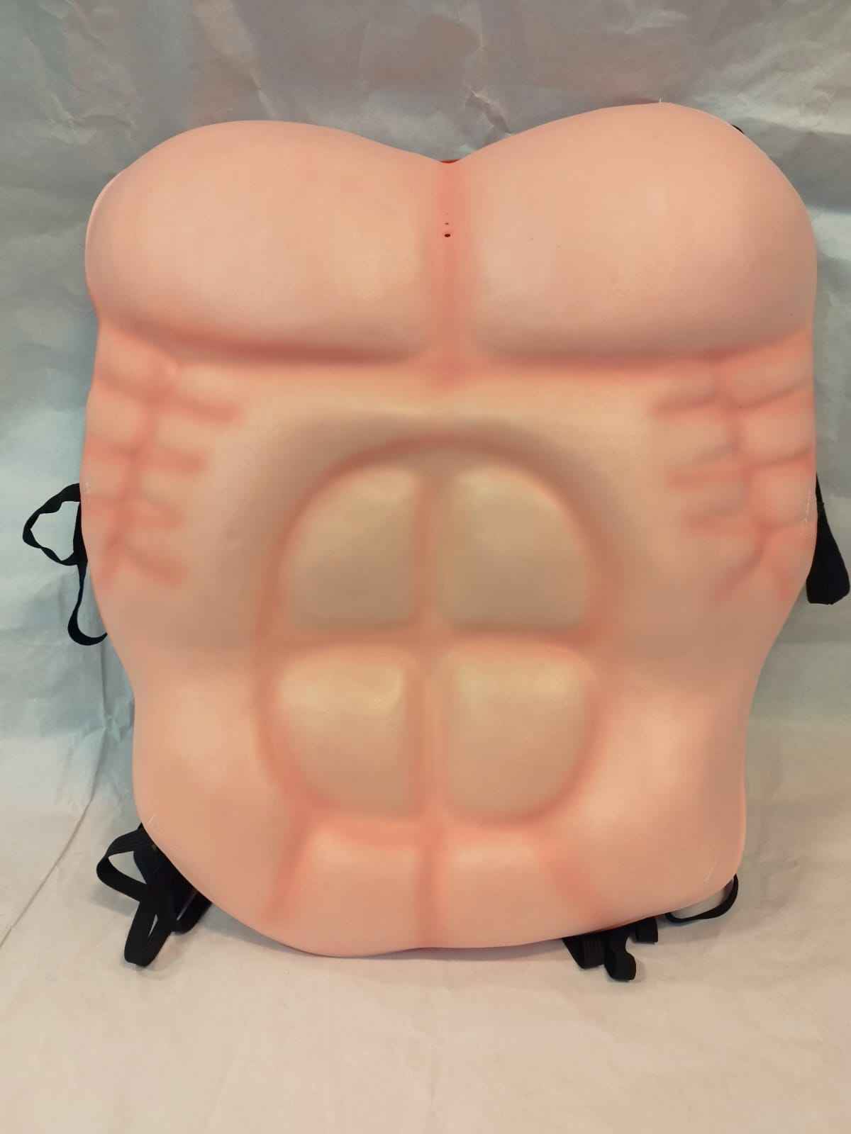 Peto Abdominales Musculados Acolchado para Disfraz