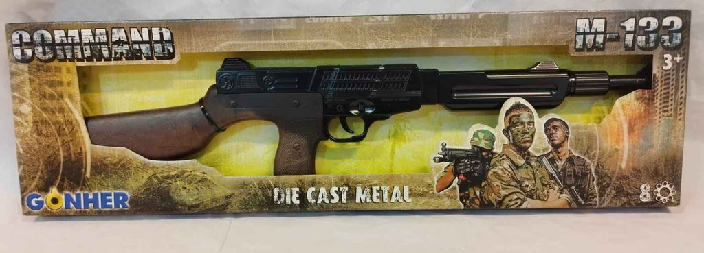 Metralleta de Juguete Gonher Command M-133 Die Cast Metal