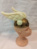 Casco Dorado con Alas para Disfraz Romano y Griego