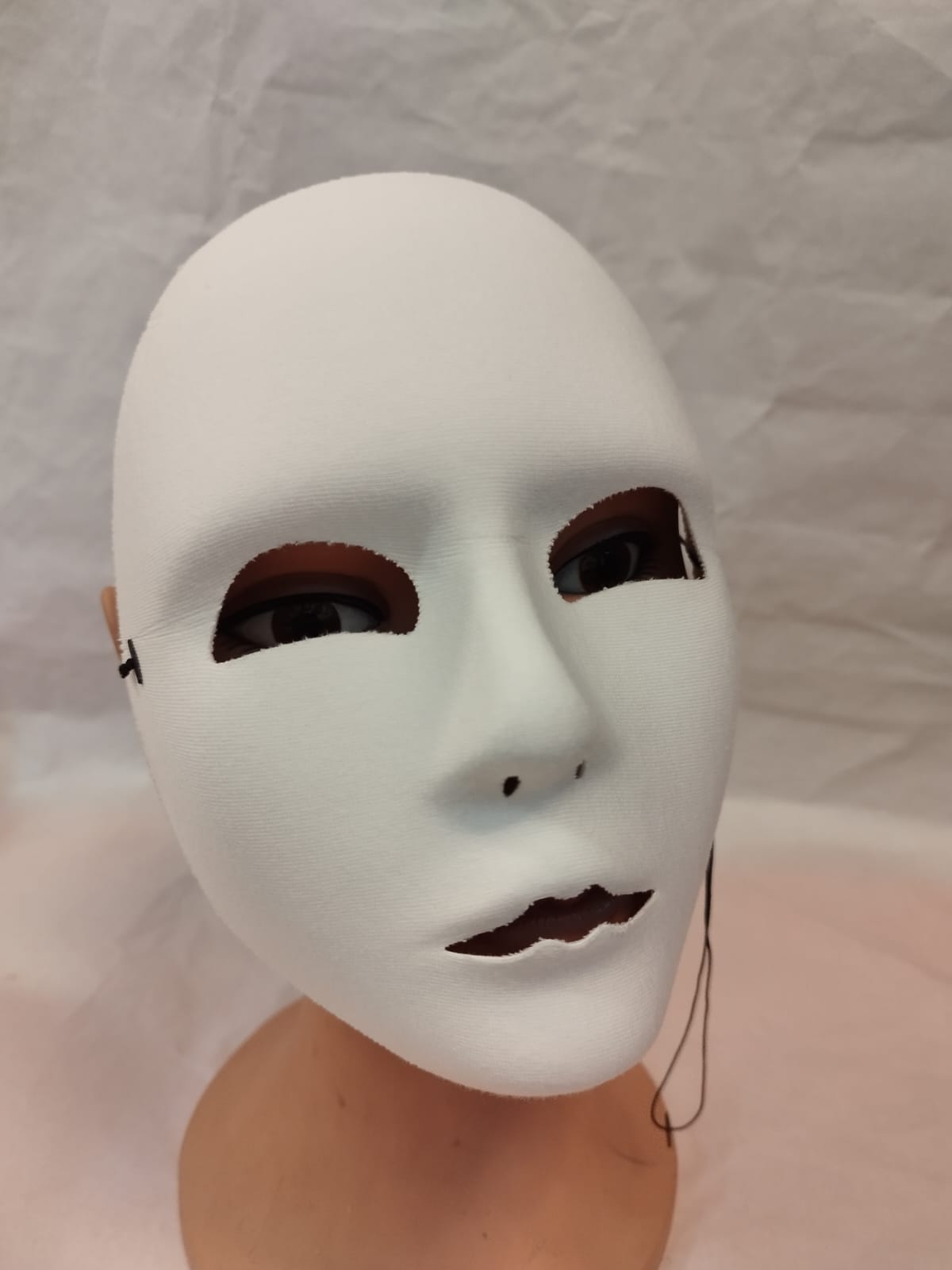 Máscara Facial Completa Blanca para Disfraz