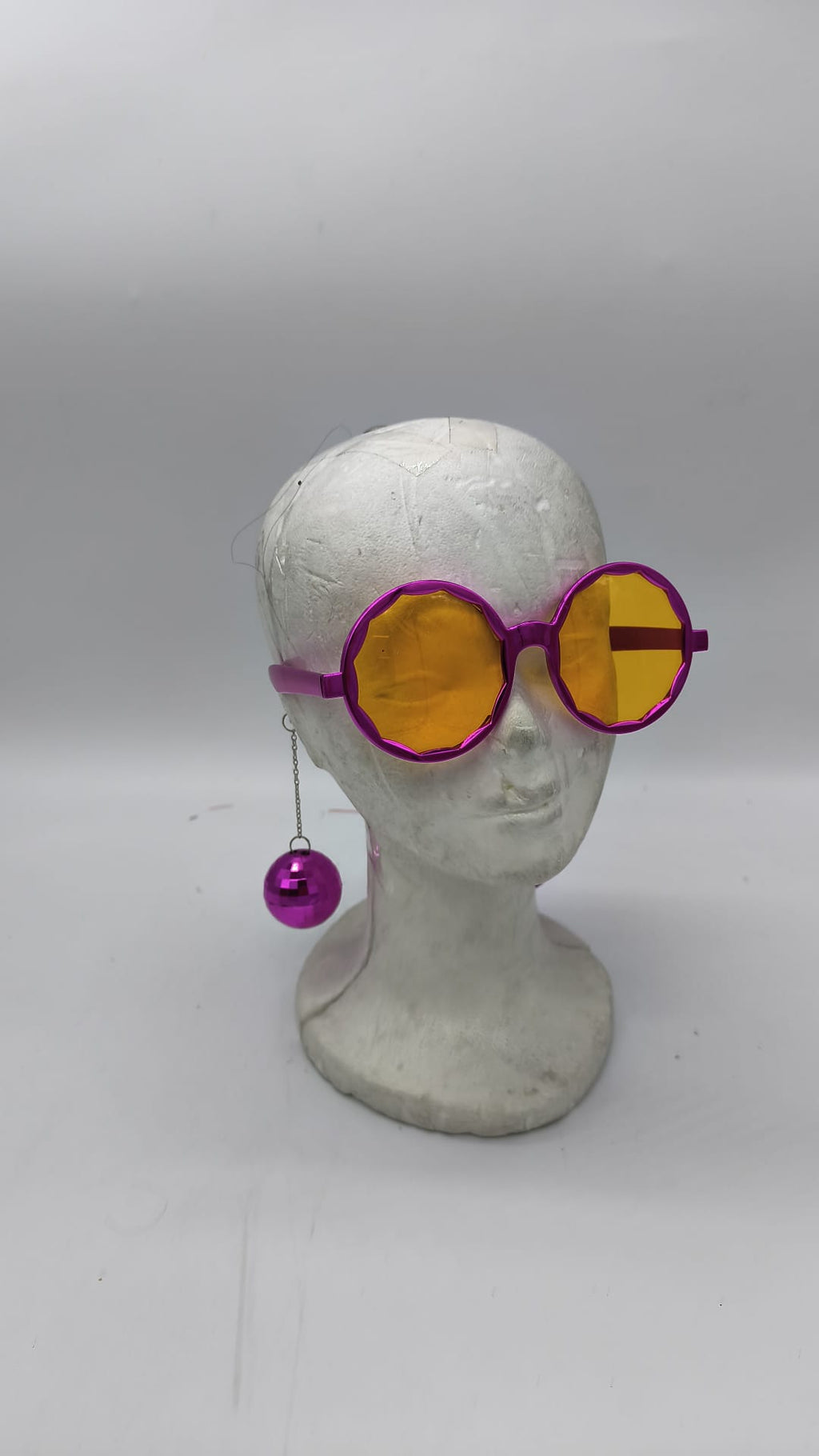 Kit Gafas Disco y Pendientes Bola de Espejos años 70