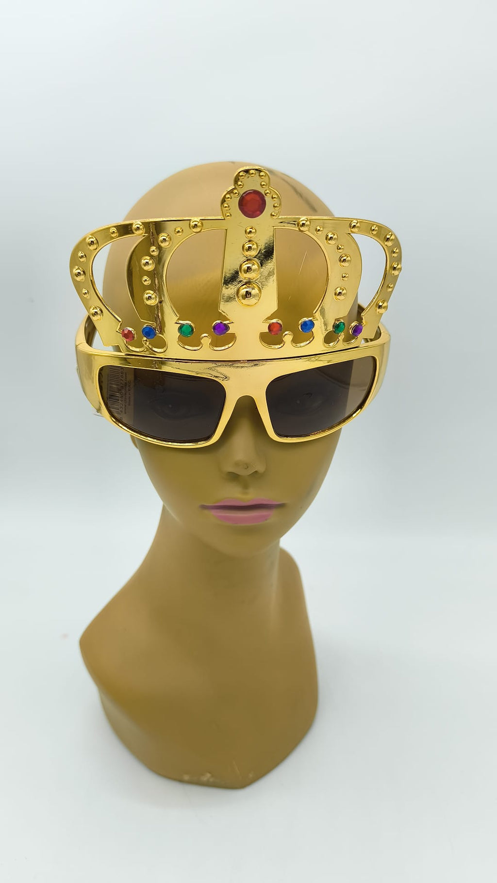 Gafas Corona Dorada Rey para Disfraz