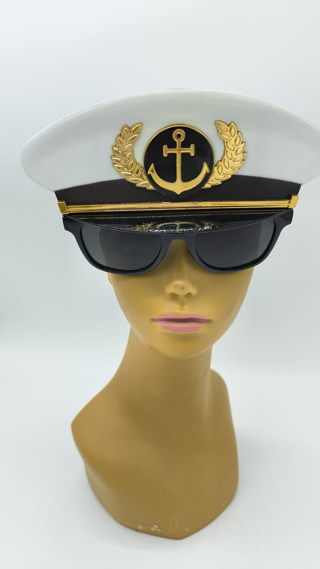 Gafas Capitán de Marina con Gorra para Disfraz