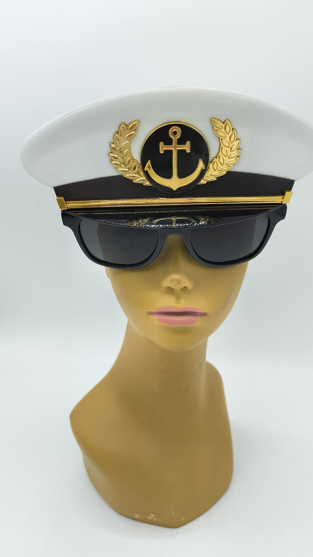 Gafas Capitán de Marina con Gorra para Disfraz