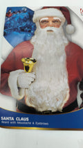 Barba de Papa Noel con Bigote y Cejas – Accesorio de Disfraz