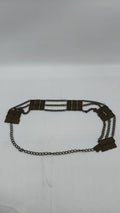 Cinturón de Cadena Doble con Placas Metálicas – Accesorio Disfraz Medieval