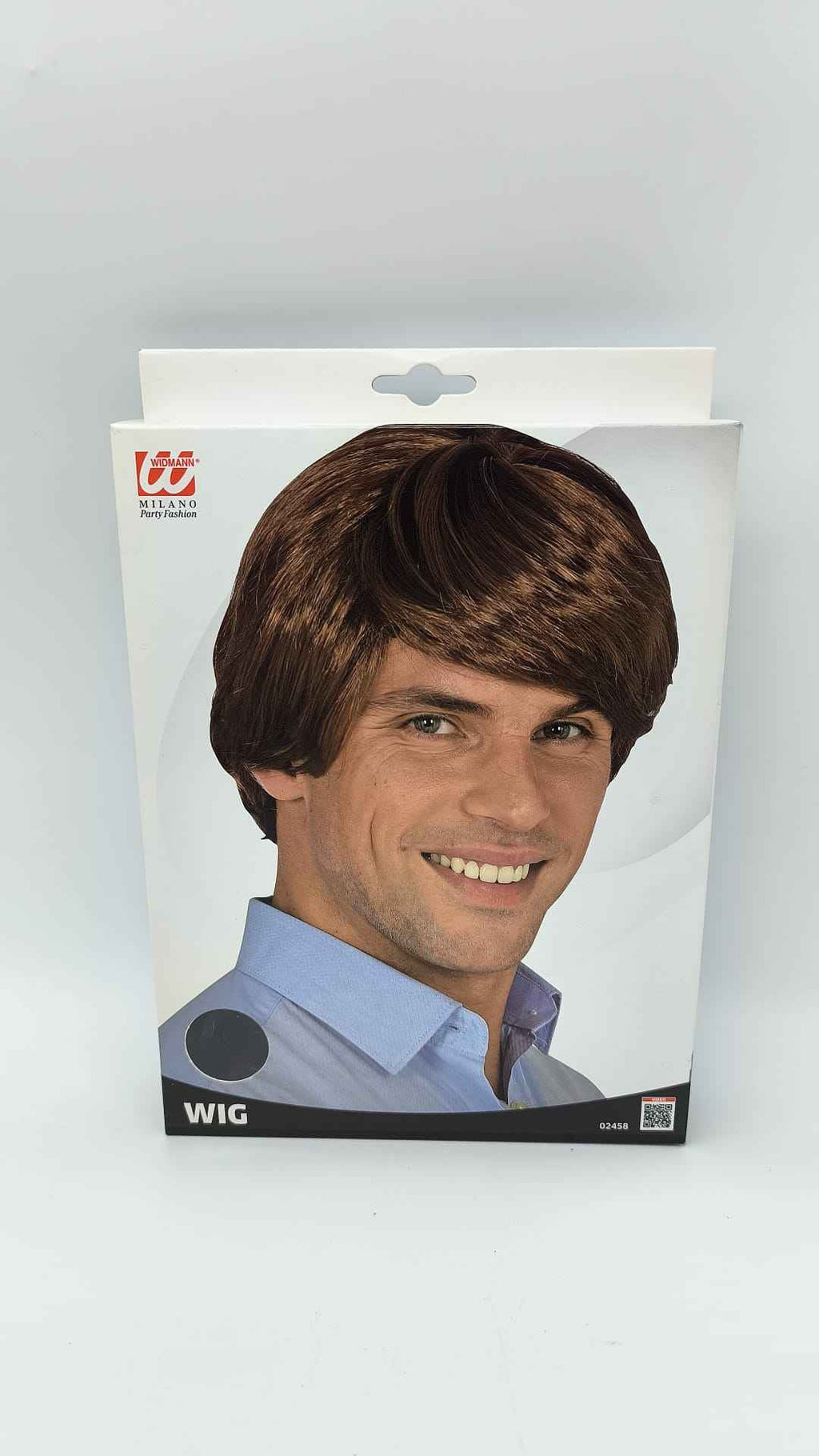 Peluca Corta Marrón Hombre