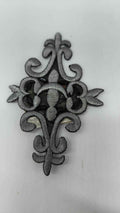 Aplique Bordado Barroco Negro y Plata
