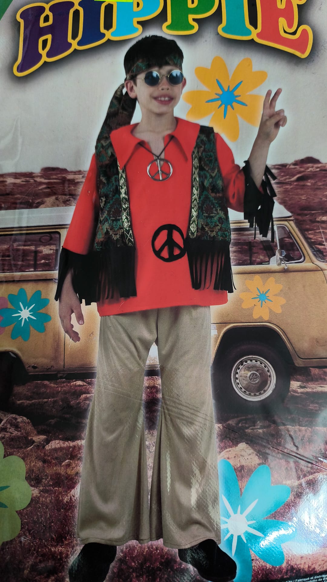 Disfraz Hippie Niño Infantil