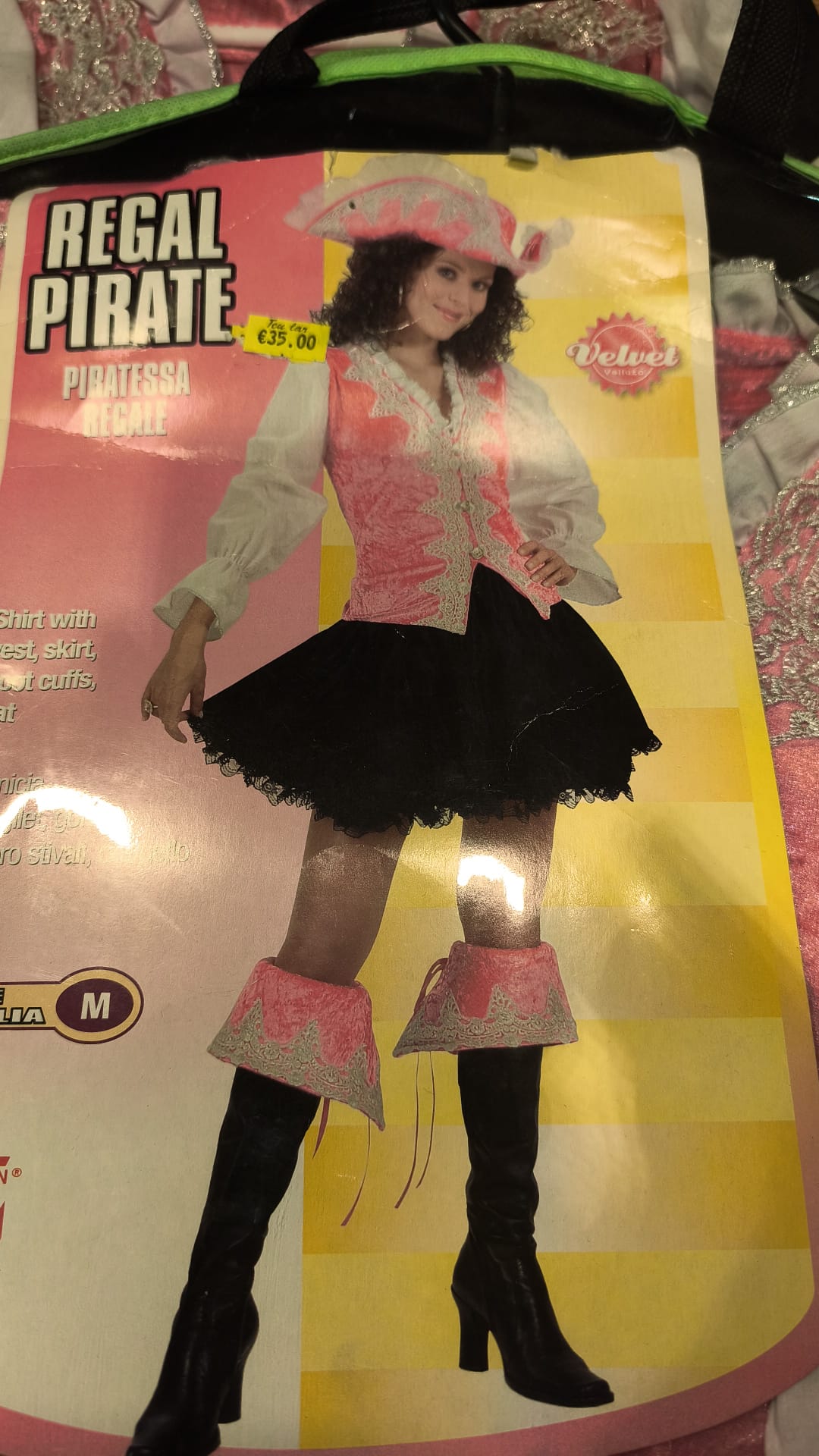Disfraz Pirata Real Mujer Adulto – Regal Pirate Rosa Terciopelo