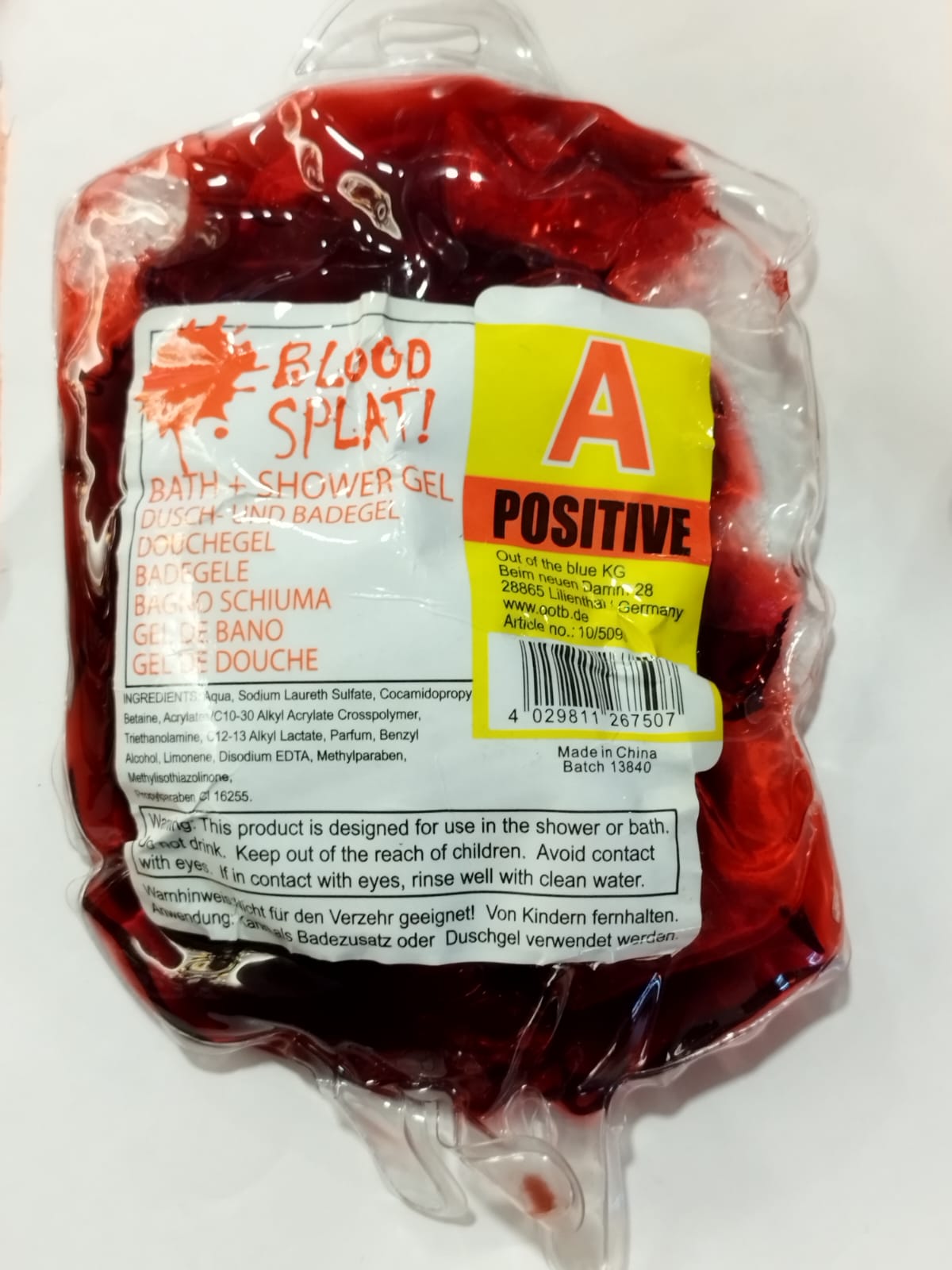 Gel de Ducha de sangre