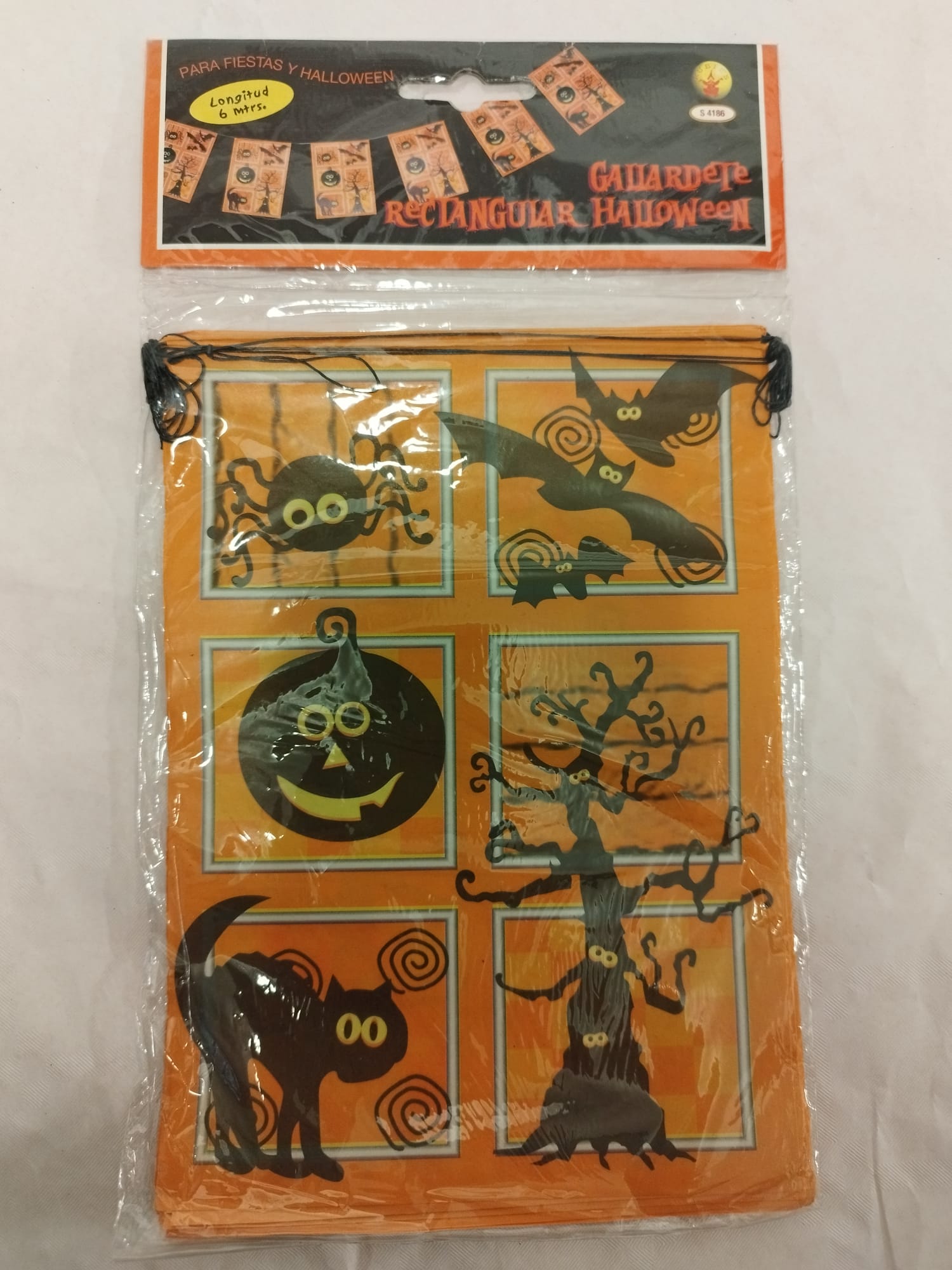 Gallardete Rectangular Halloween 6 m