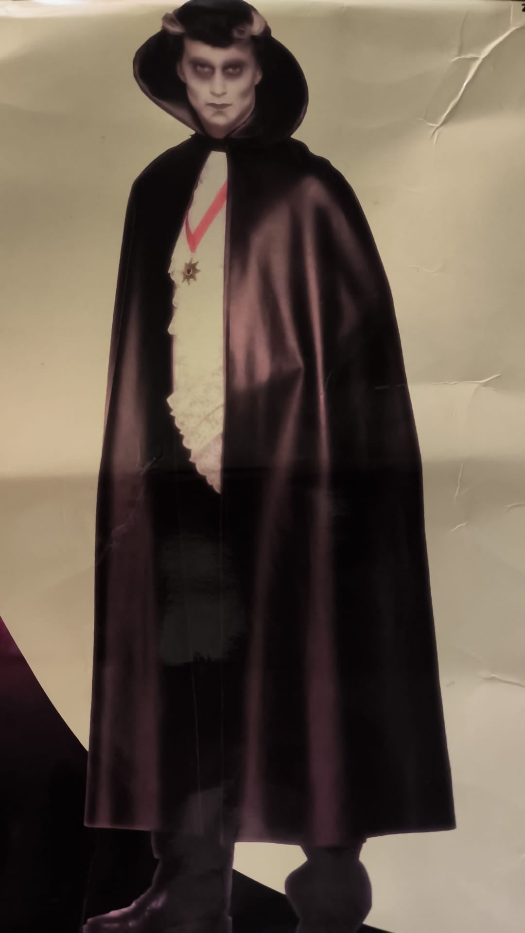 BLACK CAPE SMI-Capa Polipiel Vampiro