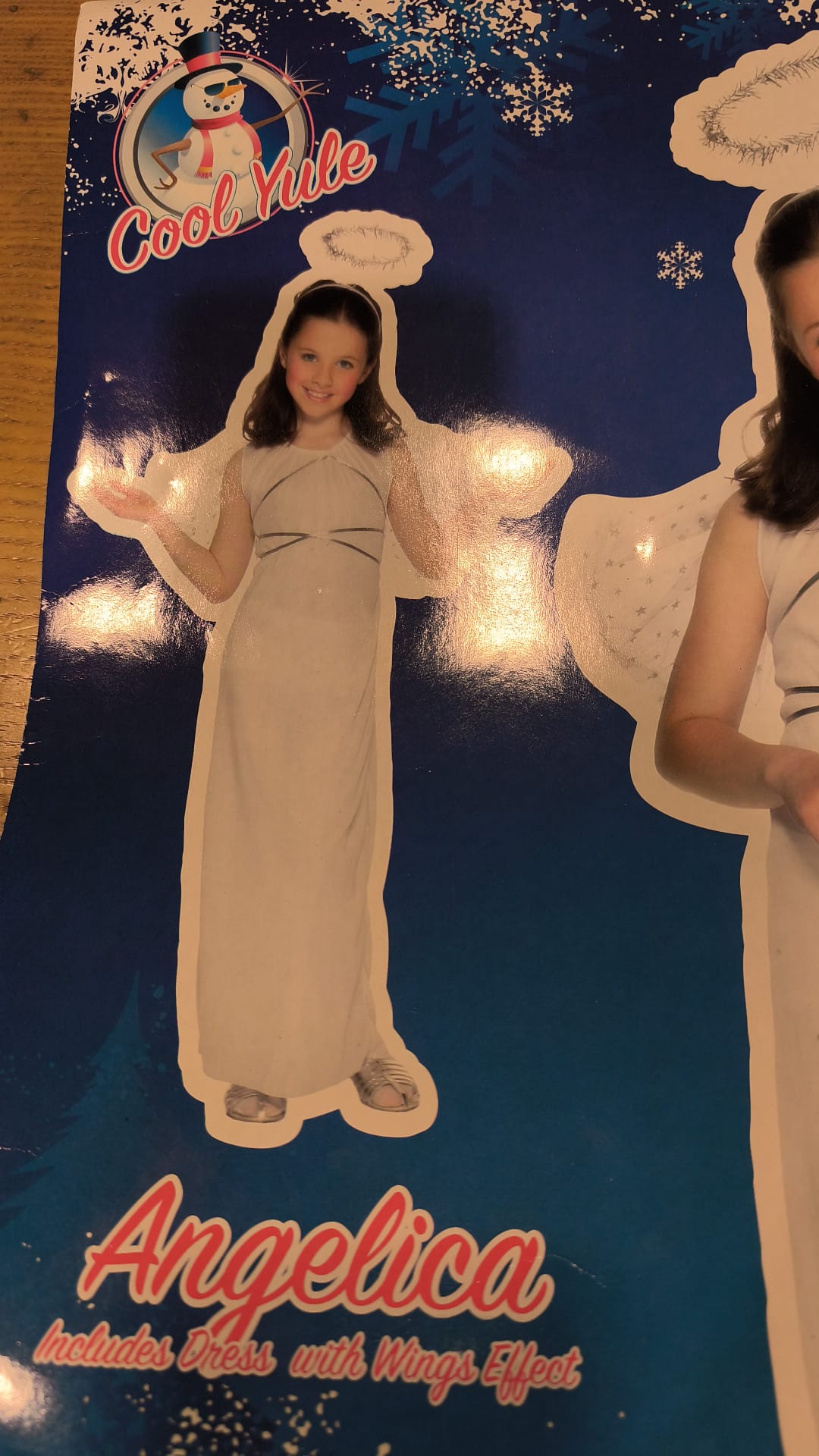 Angel Costume Silver Ribbons