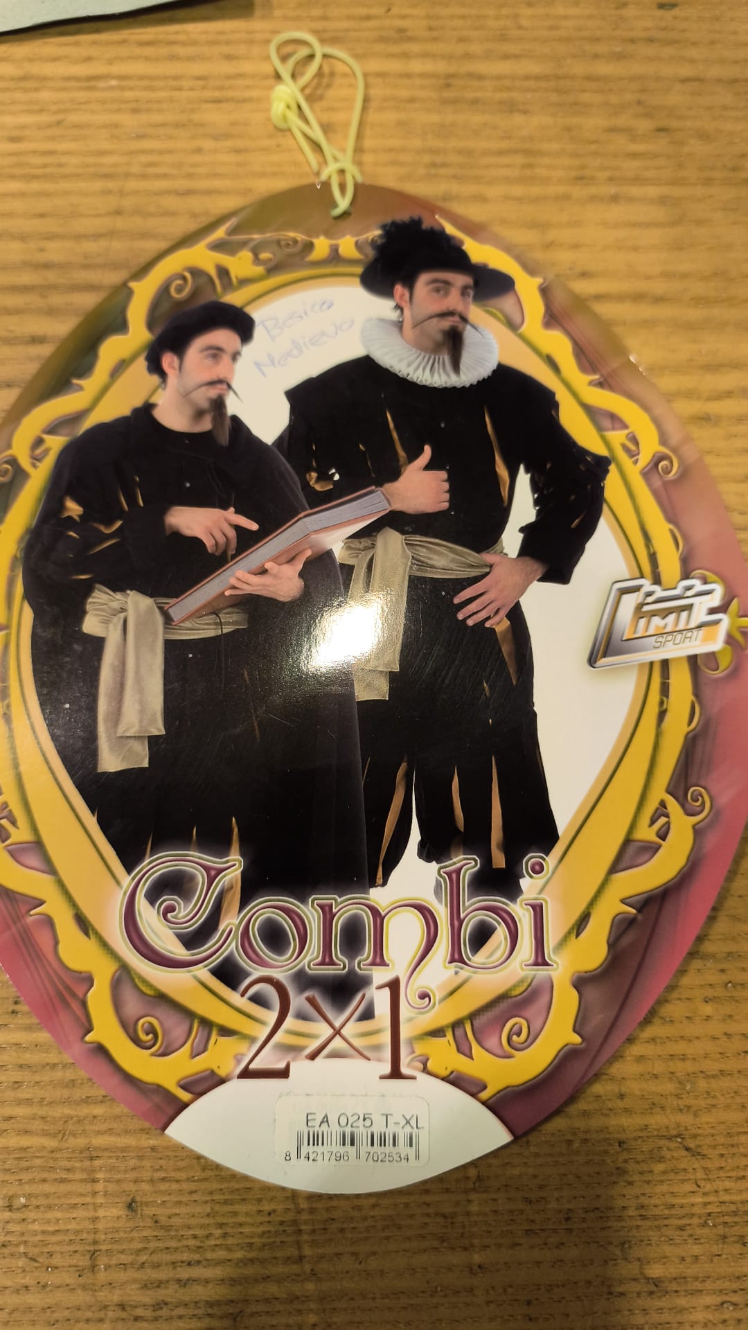 Disfraz Medieval Básico Hombre Adulto