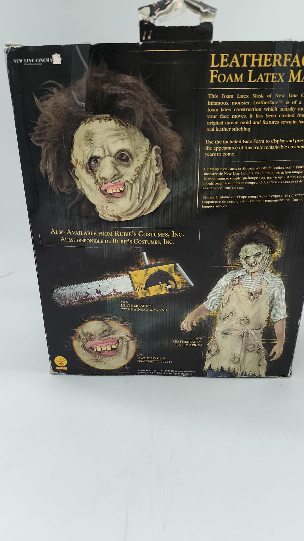 Máscara de Leatherface con Pelo – La Matanza de Texas