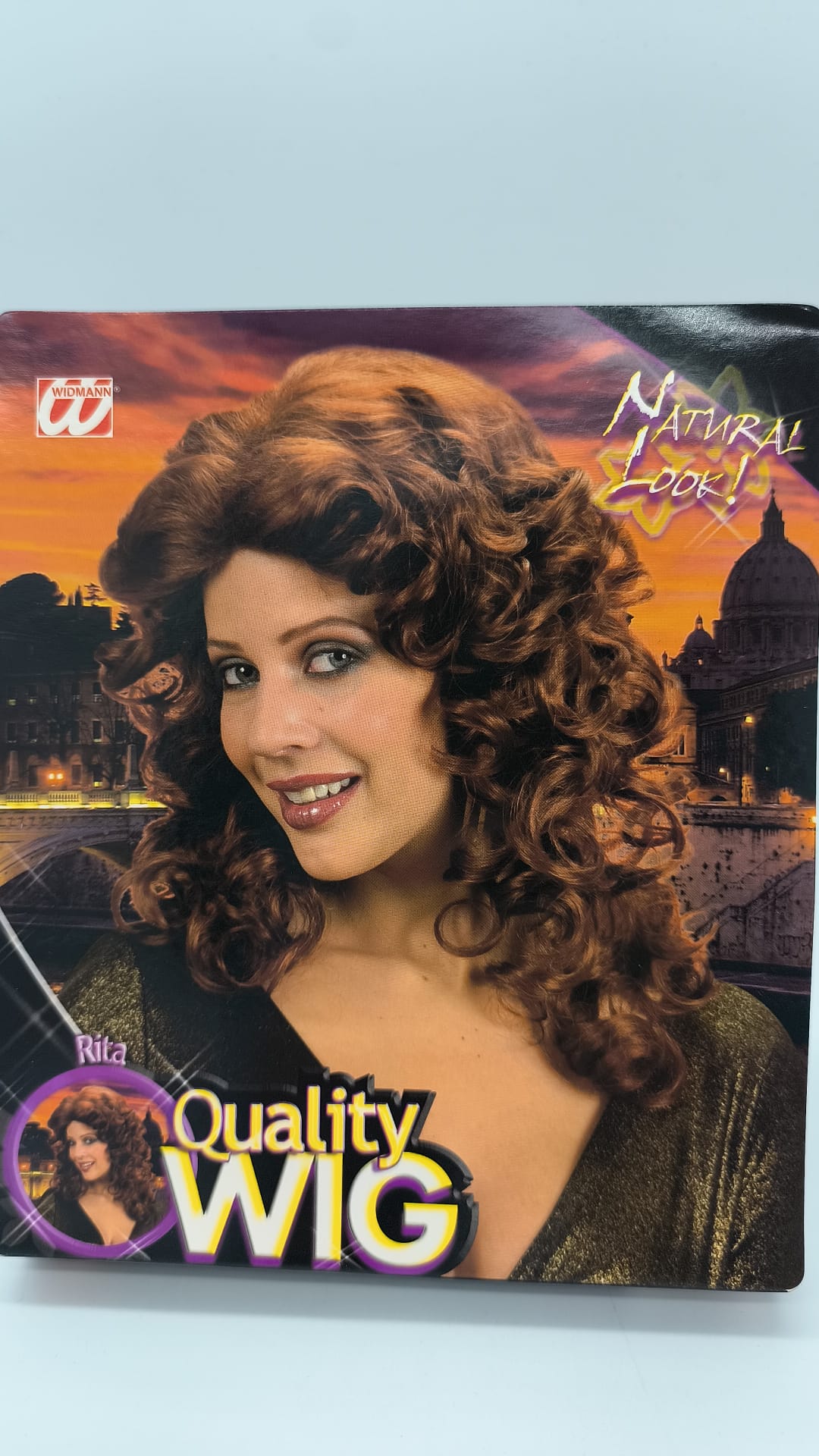 Rita Brown Curly Wig – Widmann