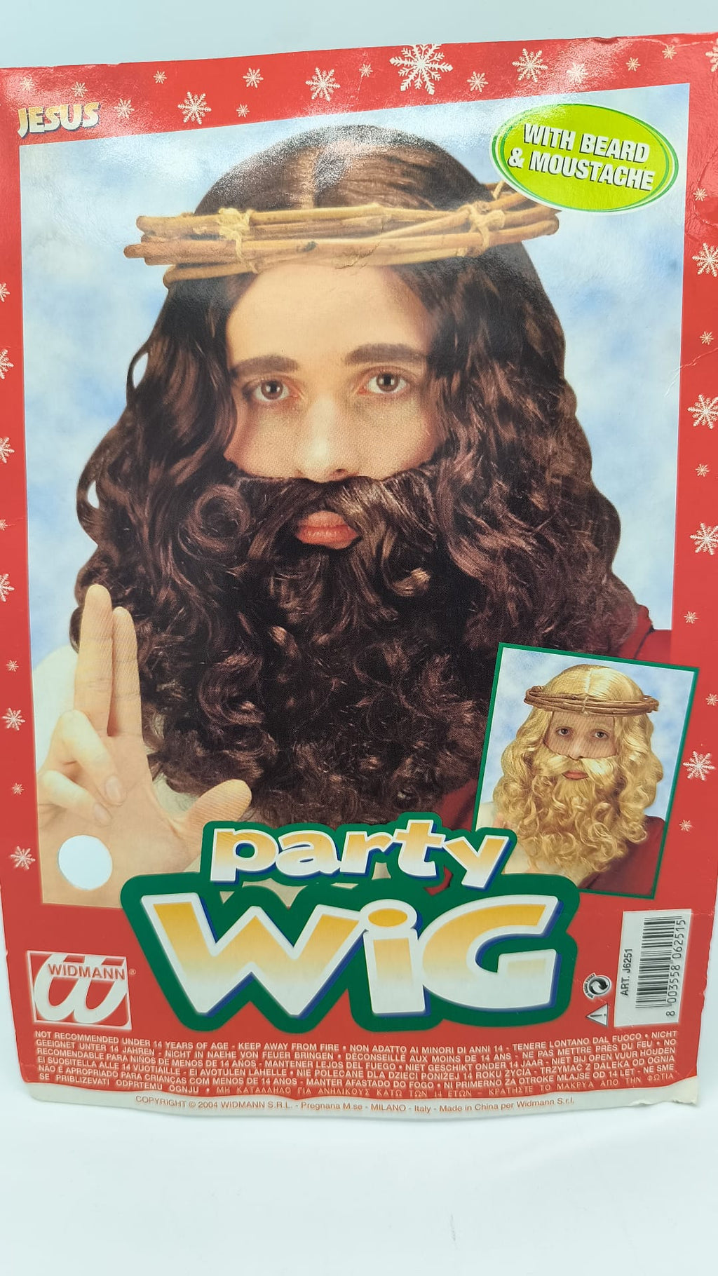 Peluca Jesús Rubia con Barba y Bigote – Widmann