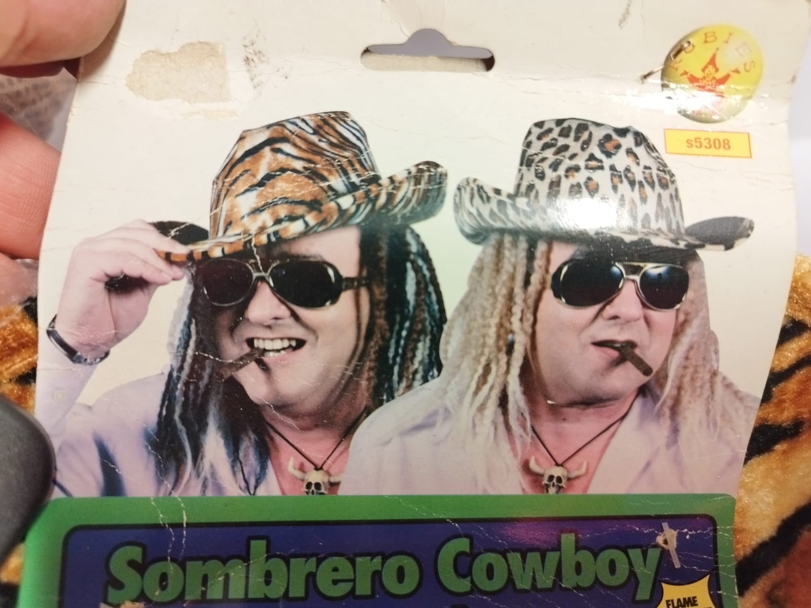 Sombrero Cowboy con Pelo Animal Print