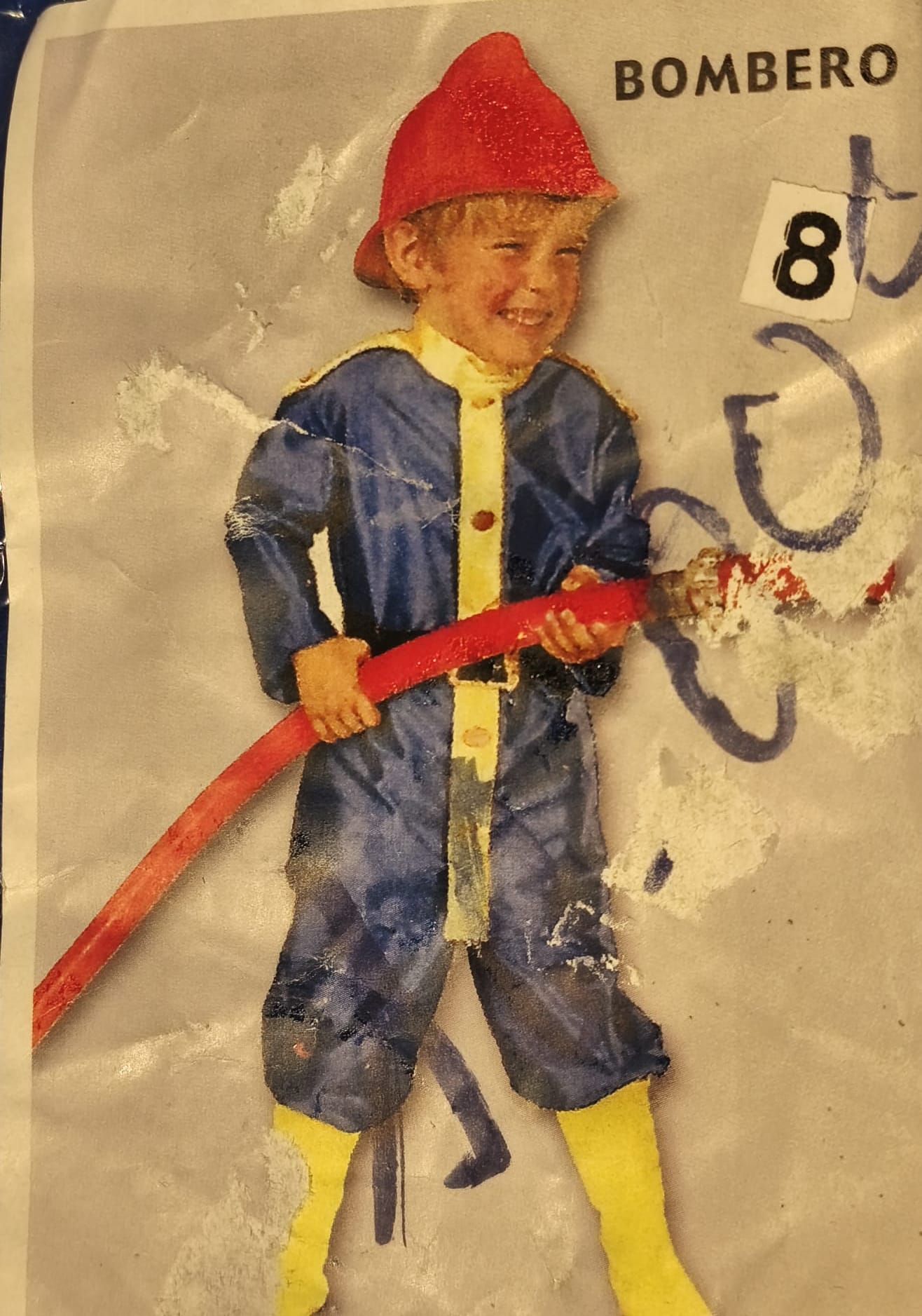 Disfraz de Bombero Infantil Azul