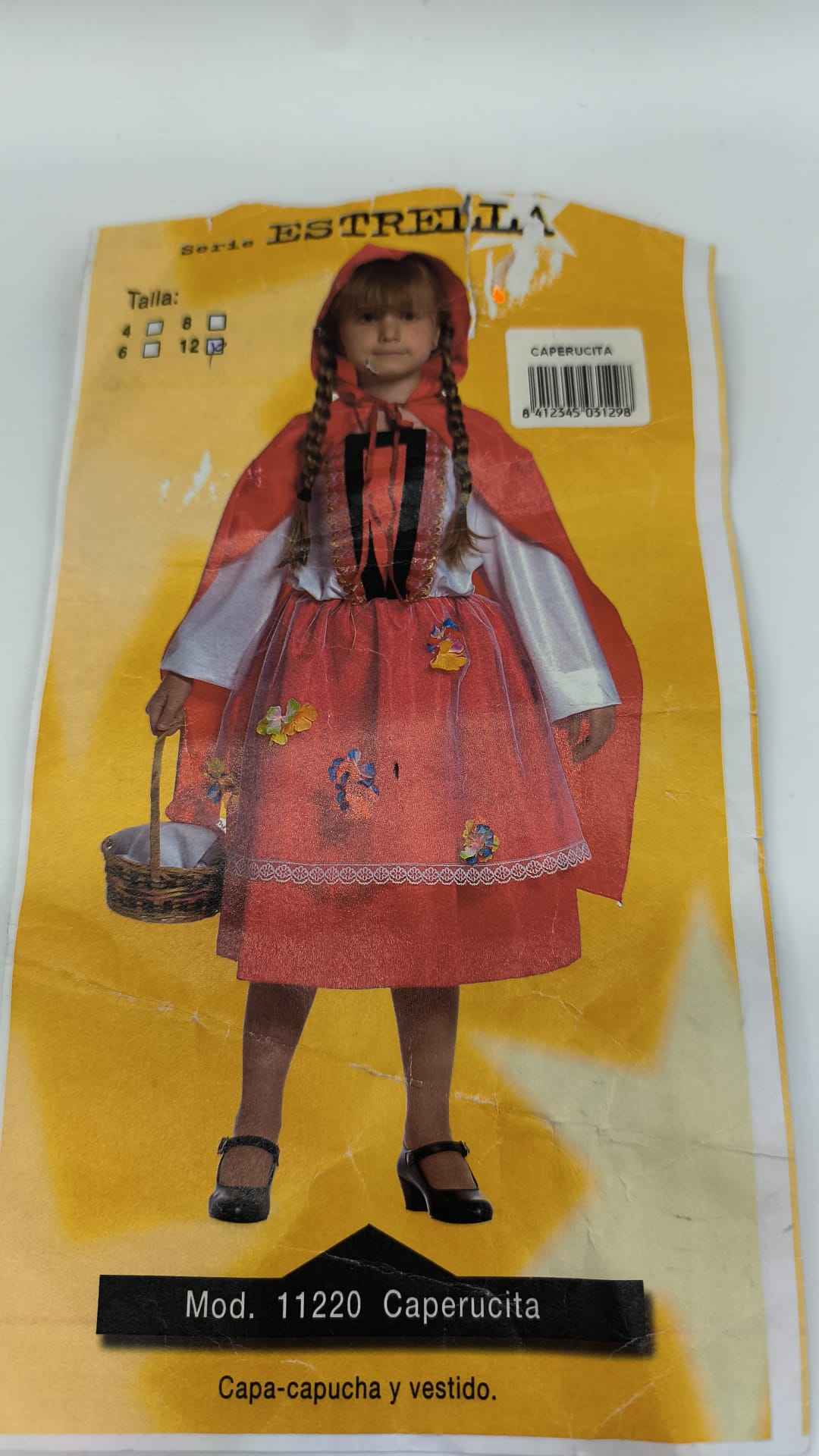 Disfraz de Caperucita Roja Infantil Serie Estrella