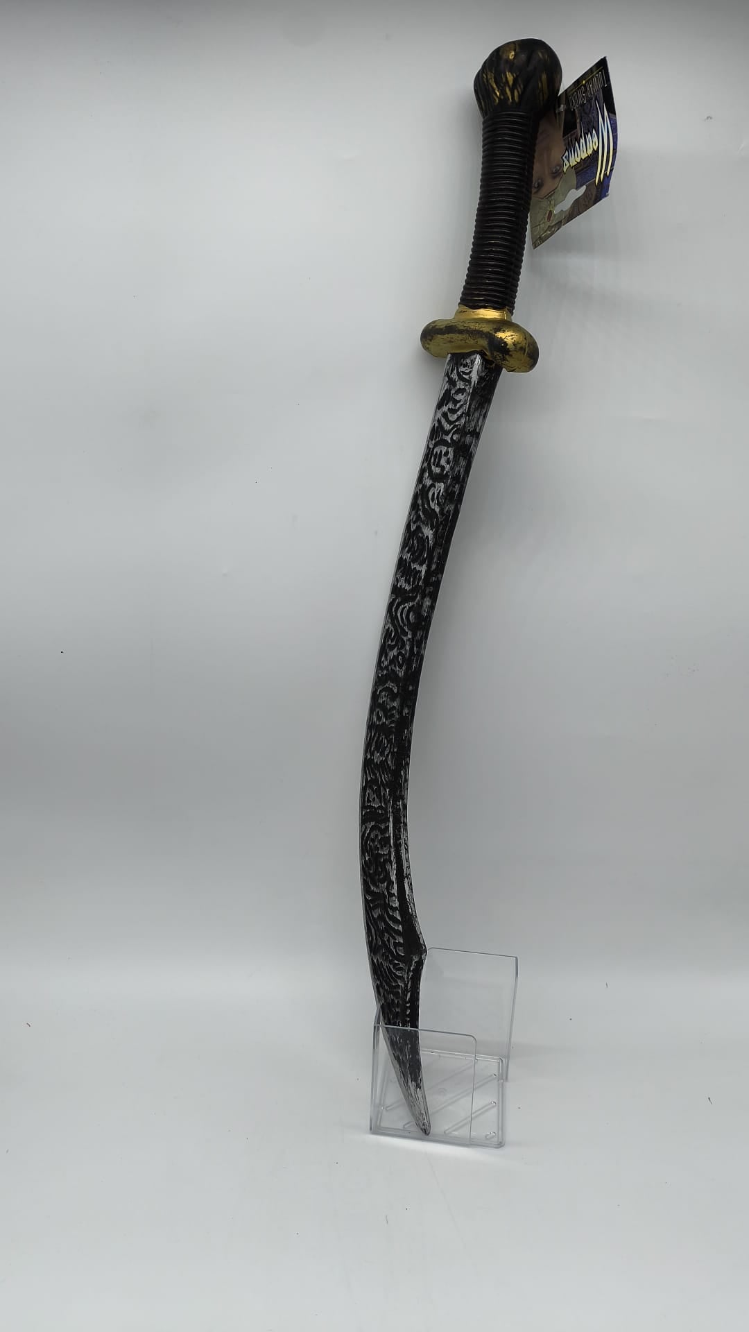 Espada Tulwar Curva Dragones Negra y Dorada