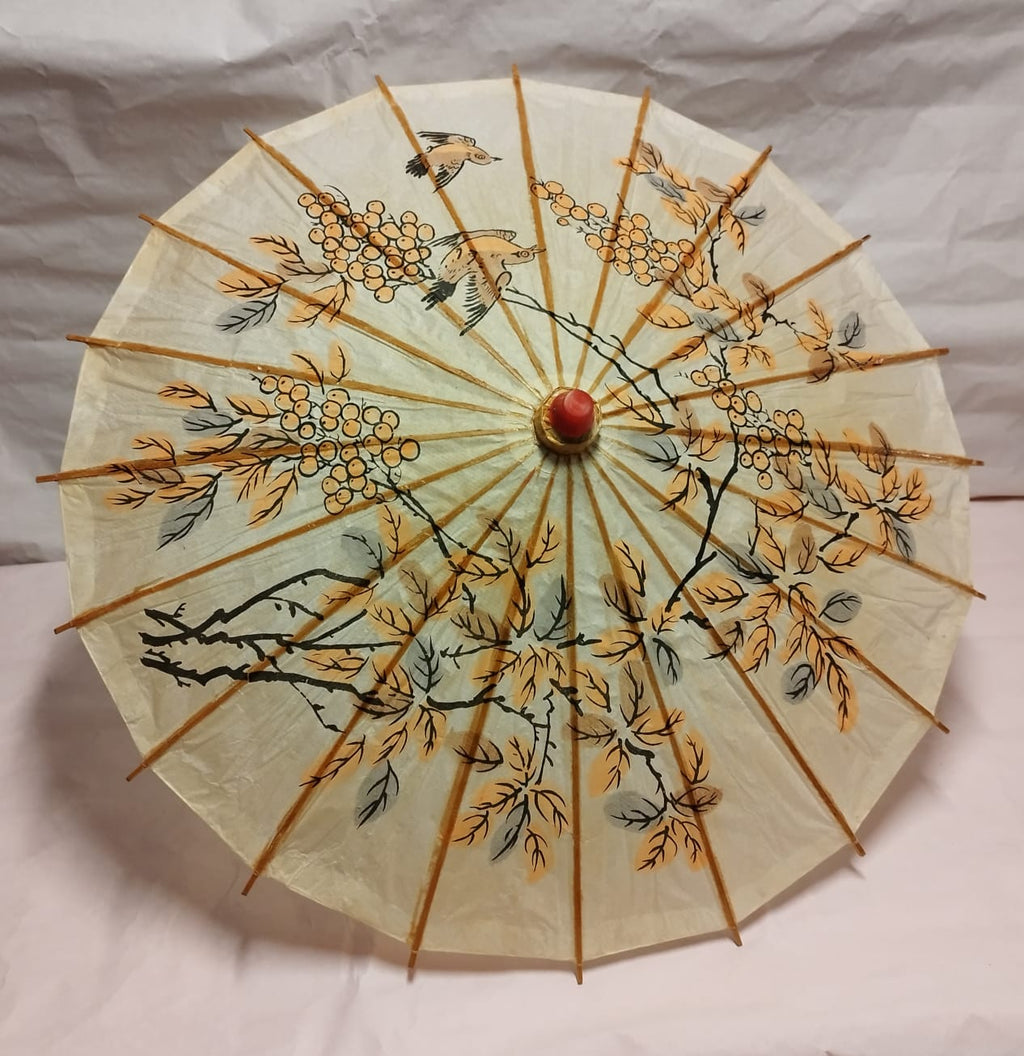 Sombrilla Japonesa de Papel con Motivos Orientales