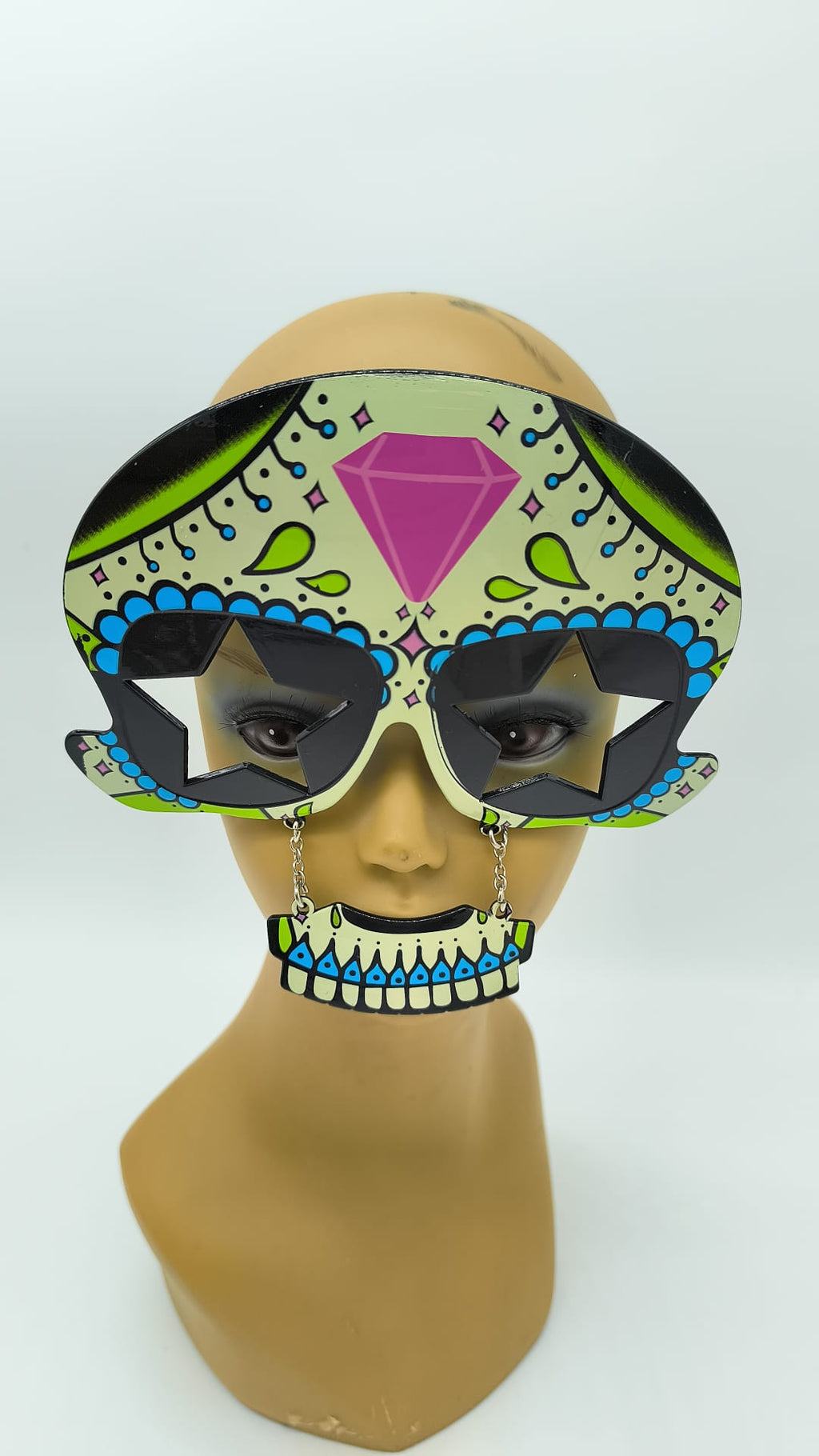 Gafas Calavera Mexicana Día de los Muertos para Disfraz