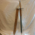 Mandoble Medieval Réplica Decorativa con Funda de Cuero