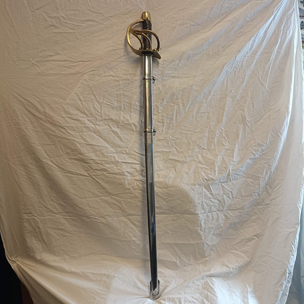 Sable de Caballería con Guarda Dorada Réplica Decorativa 97 cm