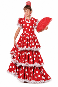 Andalusian Children's Flamenco Dress with Polka Dots