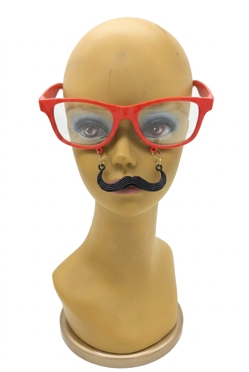 Gafas con Bigote Colgante para Disfraz
