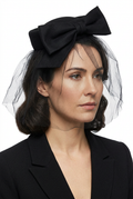 Widow's Cap with Black Veil