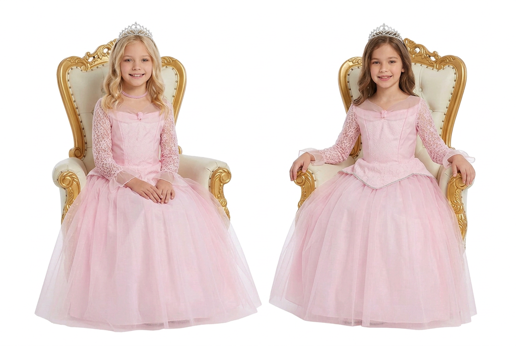 Disfraz Princesa Cory Infantil – Vestido De Princesa Rosa