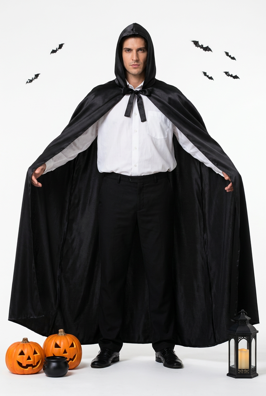 Capa De Adulto Con Capucha Halloween