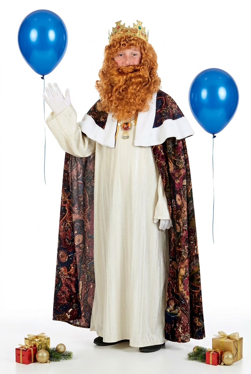 Kids' King Gaspar Costume - King Gaspar For Boys - Ages 6 Years