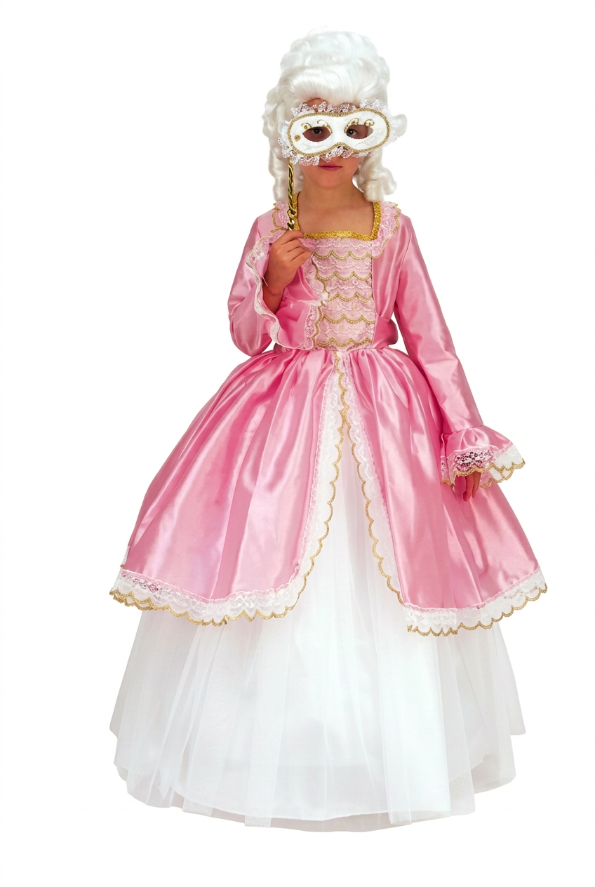 Disfraz Reina Del Baile Rosa. Princesas Infantil