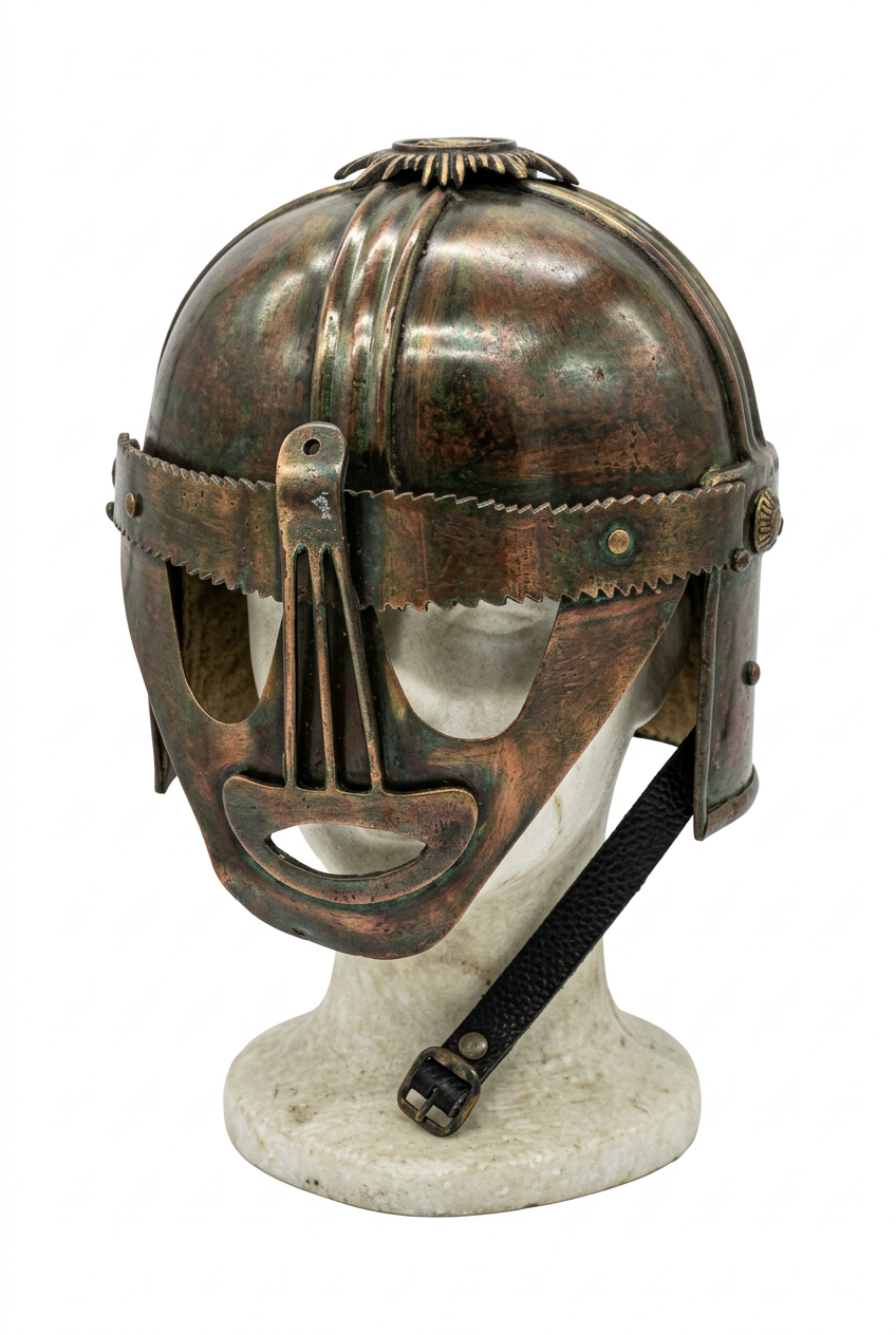 Casco Romano Montefortino Bronce con Guardacarrillos