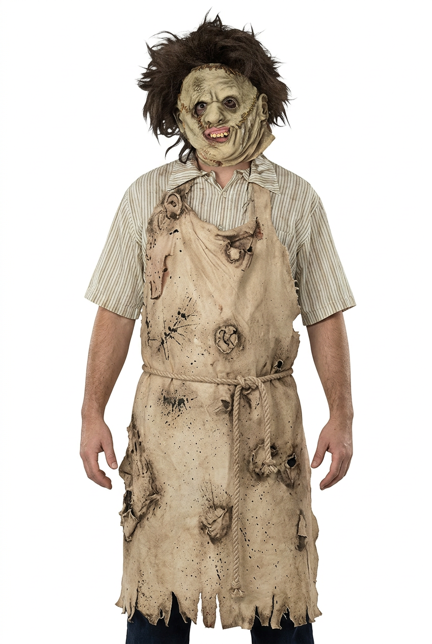 Máscara de Leatherface con Pelo – La Matanza de Texas