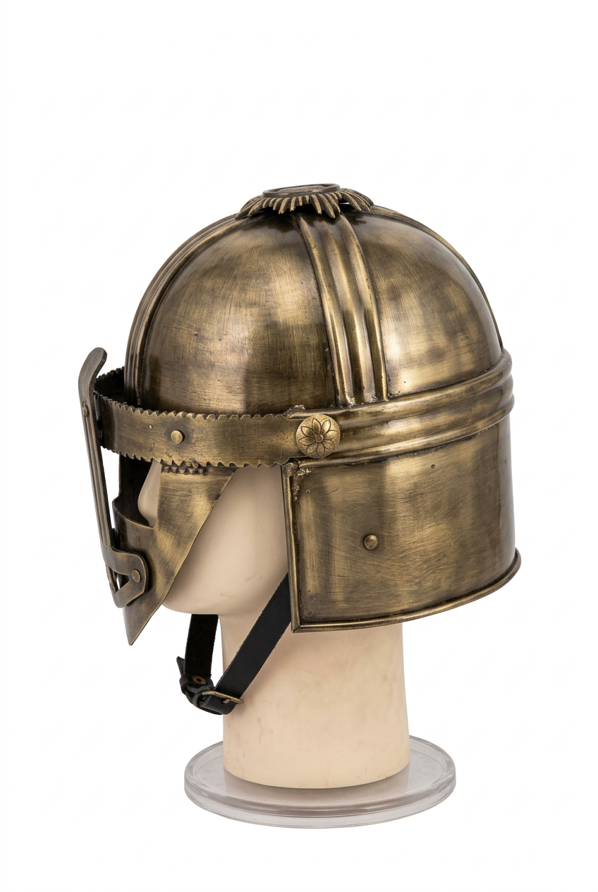 Casco Romano Montefortino Bronce con Guardacarrillos