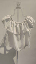 Camisa Medieval Blanca con Volante y Pasamanería