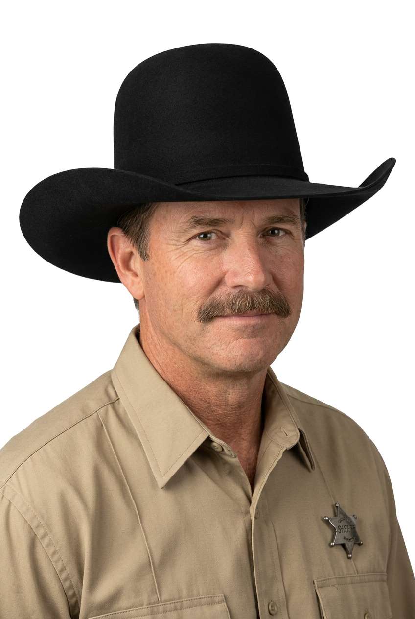 Sombrero Sheriff Negro Adulto