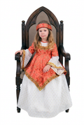 Girls' Medieval Princess Costume with Turban