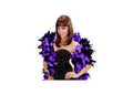Boa de Plumas Negro y Lila