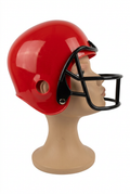 Casco Fútbol Americano Rojo para Disfraz