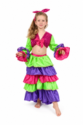 Children's Brazilian Costume - Skirt, Top, and Headband for Girls