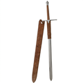 Mandoble Medieval Réplica Decorativa con Funda de Cuero