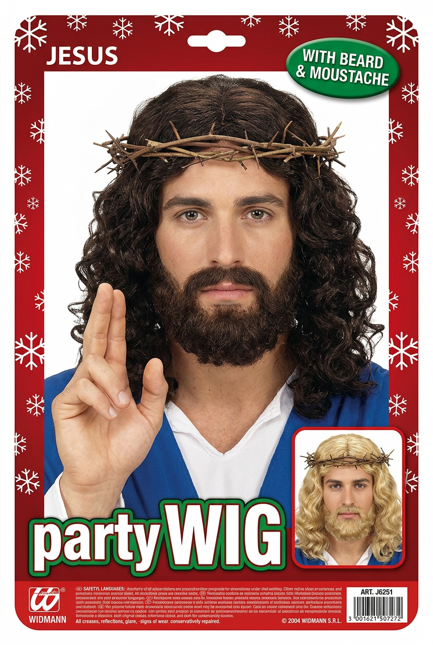 Peluca Jesús Rubia con Barba y Bigote – Widmann