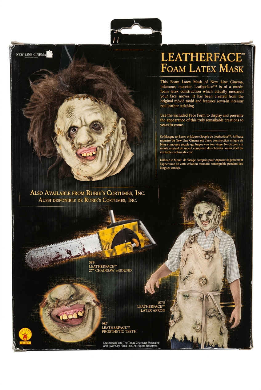 Máscara de Leatherface con Pelo – La Matanza de Texas